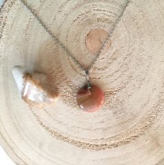 Náhrdelník s polodrahokamem, Mokait jaspis