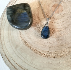 Náhrdelník s polodrahokamem, Labradorit